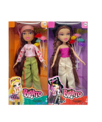  BRATZ夏天系列10寸大脚大腿实身大头贝兹娃娃带真人化妆油