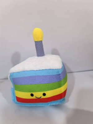彩虹蛋糕毛绒玩具